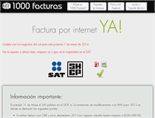 Tablet Screenshot of 1000facturas.com